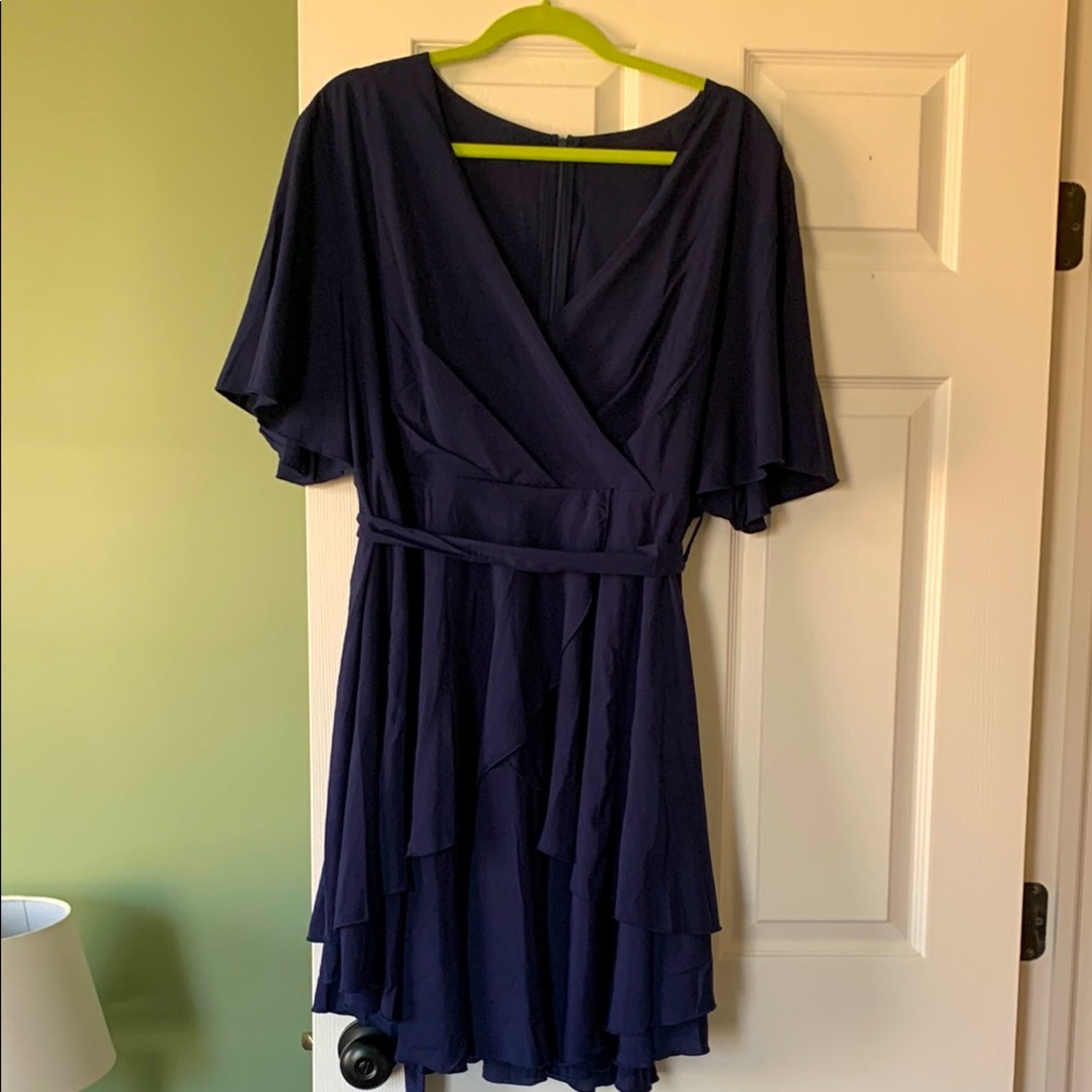 Elegant Navy Blue Women's Dress